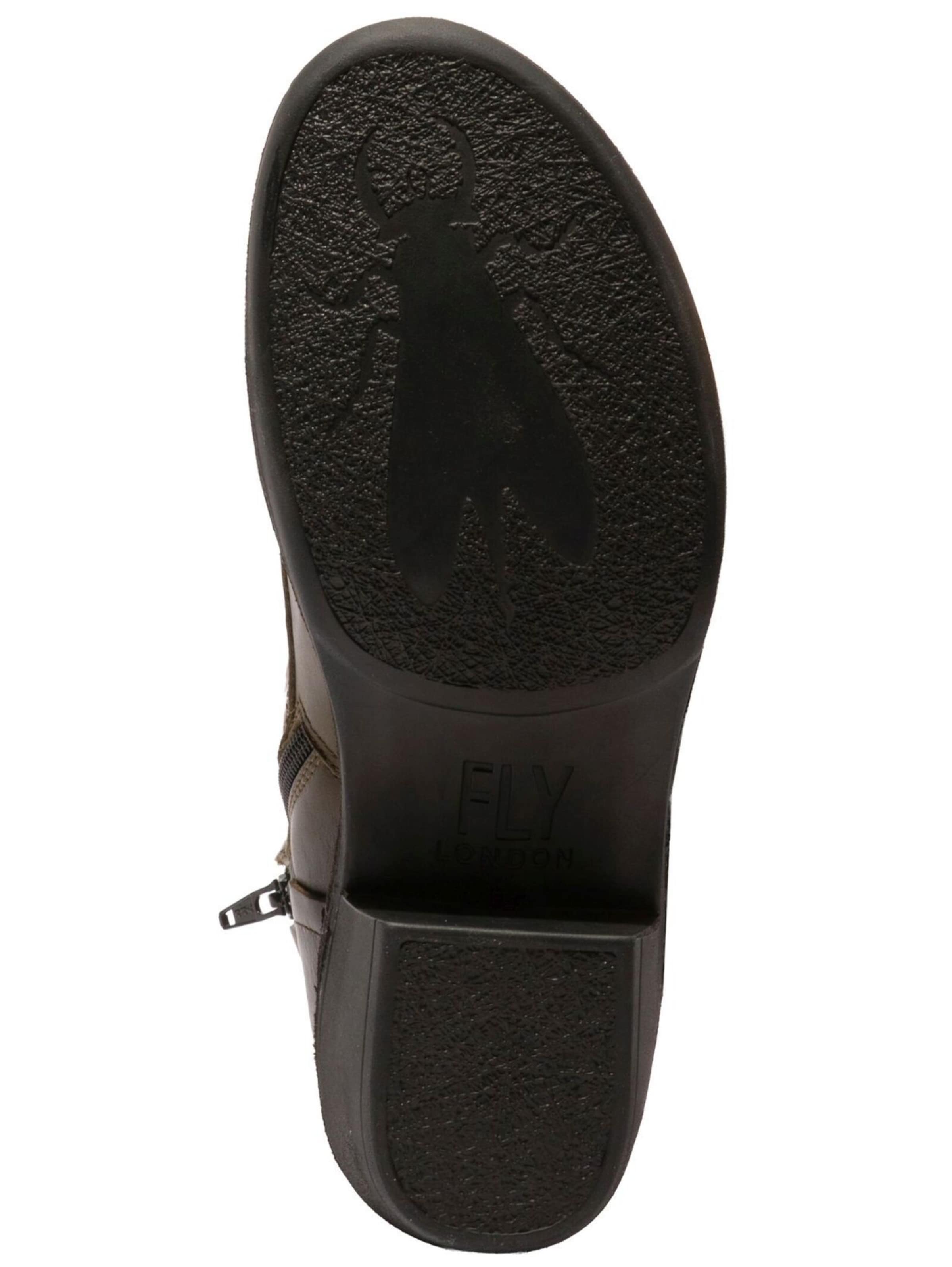 FLY LONDON Schnürstiefelette in Schwarz