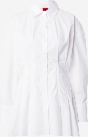 HUGO Блуза 'Eulaila' в бяло: отпред