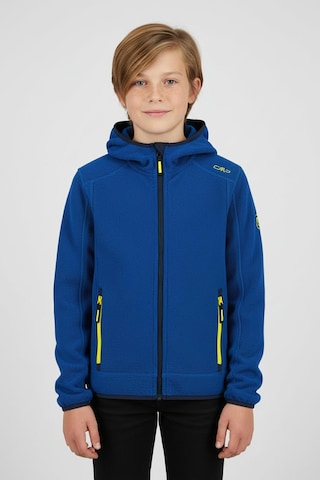 CMP Athletic Fleece Jacket in Blue: front