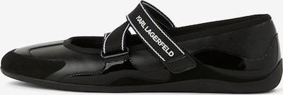 Karl Lagerfeld Nauhaballerina värissä musta / valkoinen, Tuotenäkymä