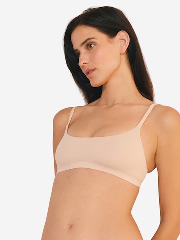 ETAM Bustier Bralette aus Mikrofaser 'Pure Soft' in Beige
