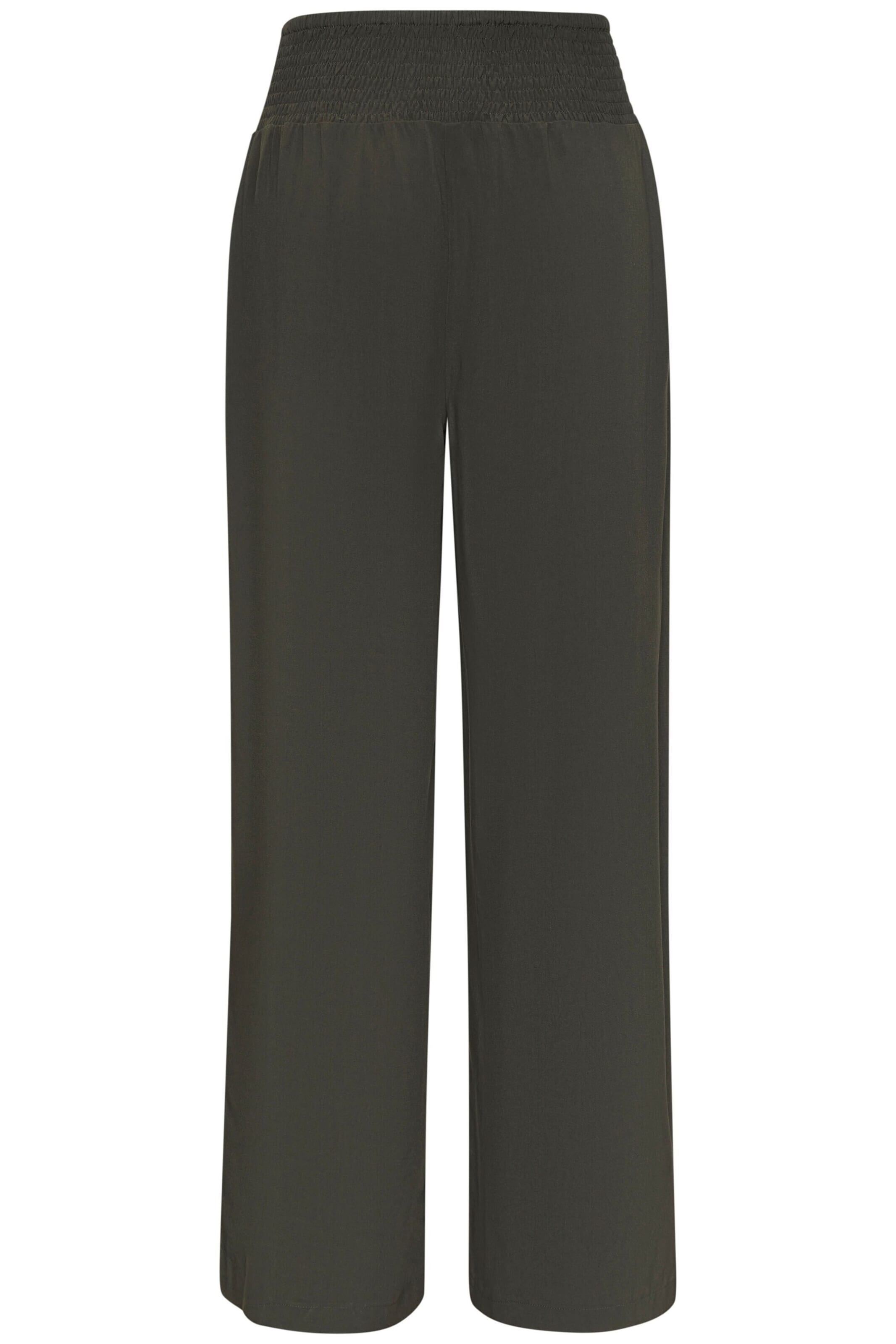 zaļš LASCANA Platas staras Bikses