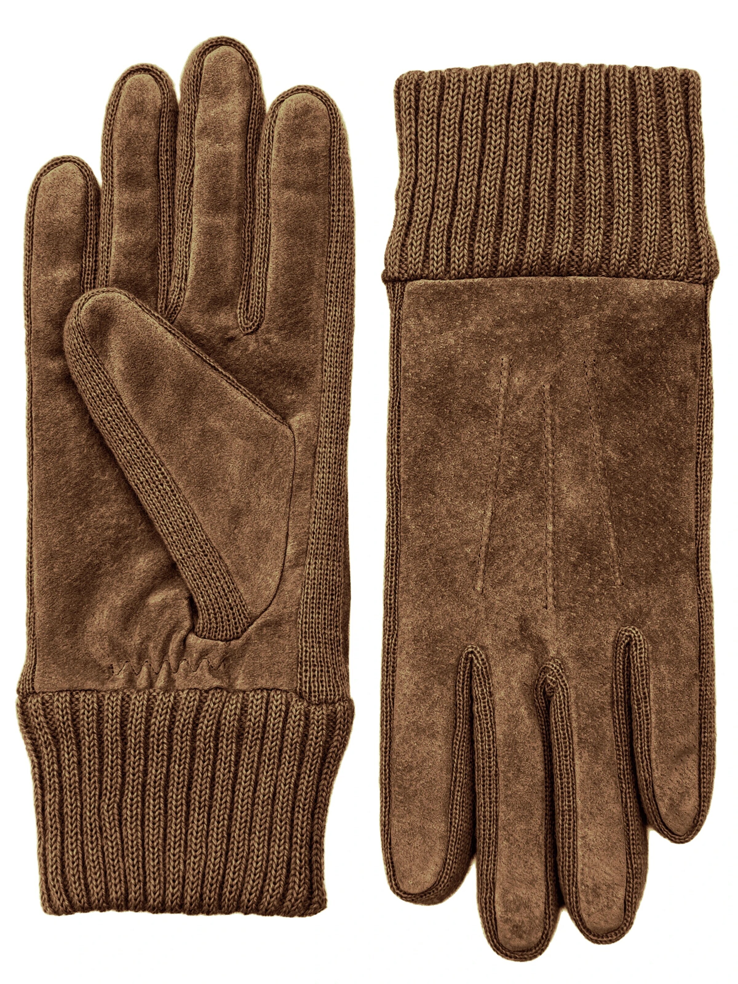 KESSLER Full Finger Gloves in Brown