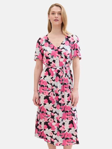 TOM TAILOR Blousejurk in Roze: voorkant