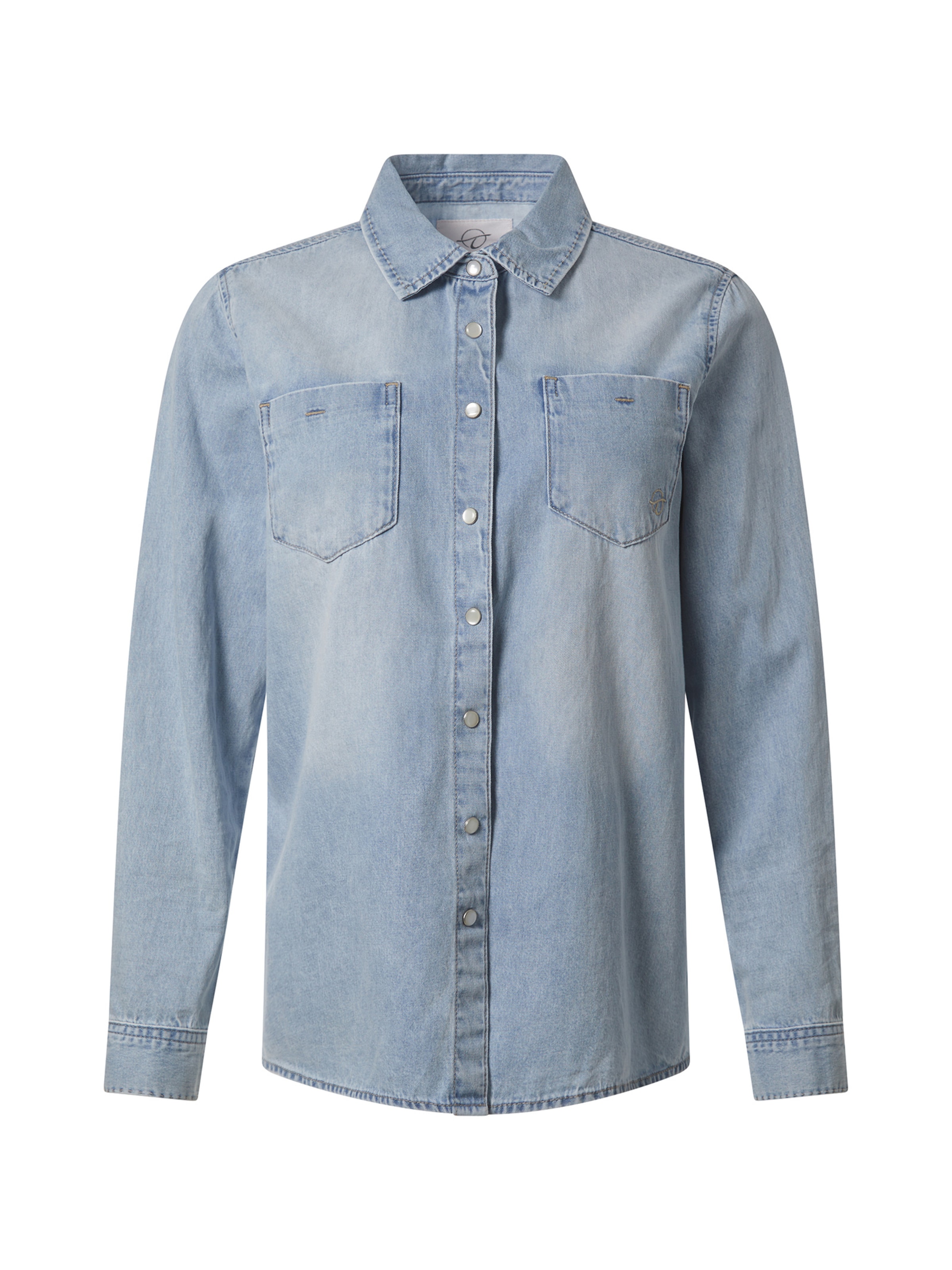 TIMEZONE langärmeliges Oversize Shirt 'Boyfriend' in S in blau, Produktansicht