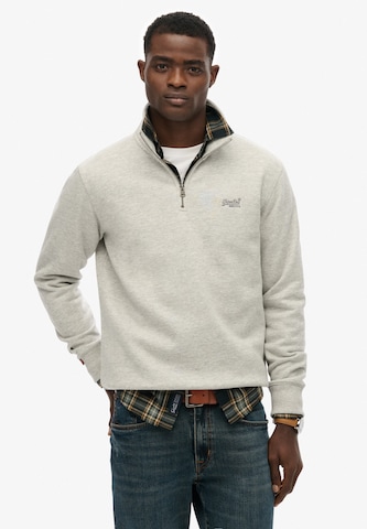 Sweat-shirt Superdry en gris : devant