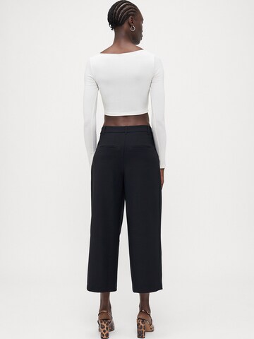 Only Tall Wide leg Παντελόνι πλισέ 'ONLLANDO' σε μαύρο