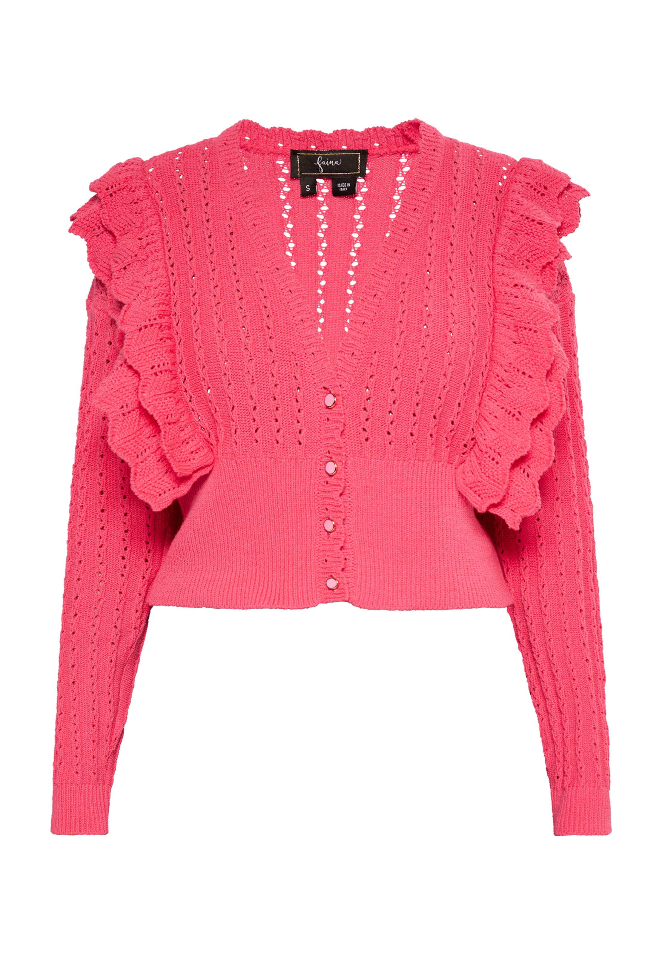 Cardigan faina en rose : devant