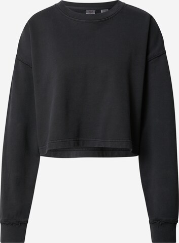 LEVI'S ® Μπλούζα φούτερ 'Roonie Crop Sweatshirt' σε μαύρο: μπροστά