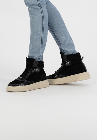 NoGRZ Sneakers hoog in Zwart: voorkant