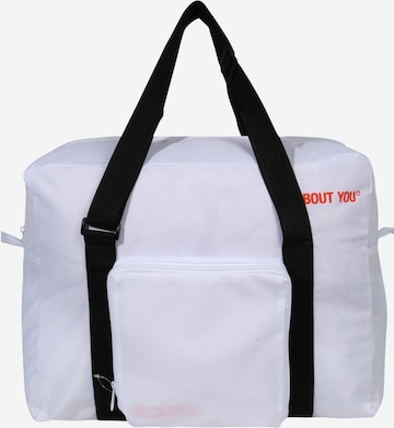 ABOUT YOU - Bolsa de fin de semana 'Icons' en blanco: frente