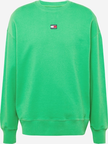 Felpa di Tommy Jeans in verde: frontale