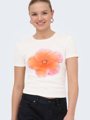 ONLY T-Shirt in Weiß