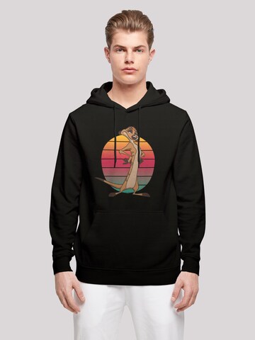 F4NT4STIC Sweatshirt 'Disney König Der Löwen Timon Sunset' in Schwarz: Vorderseite