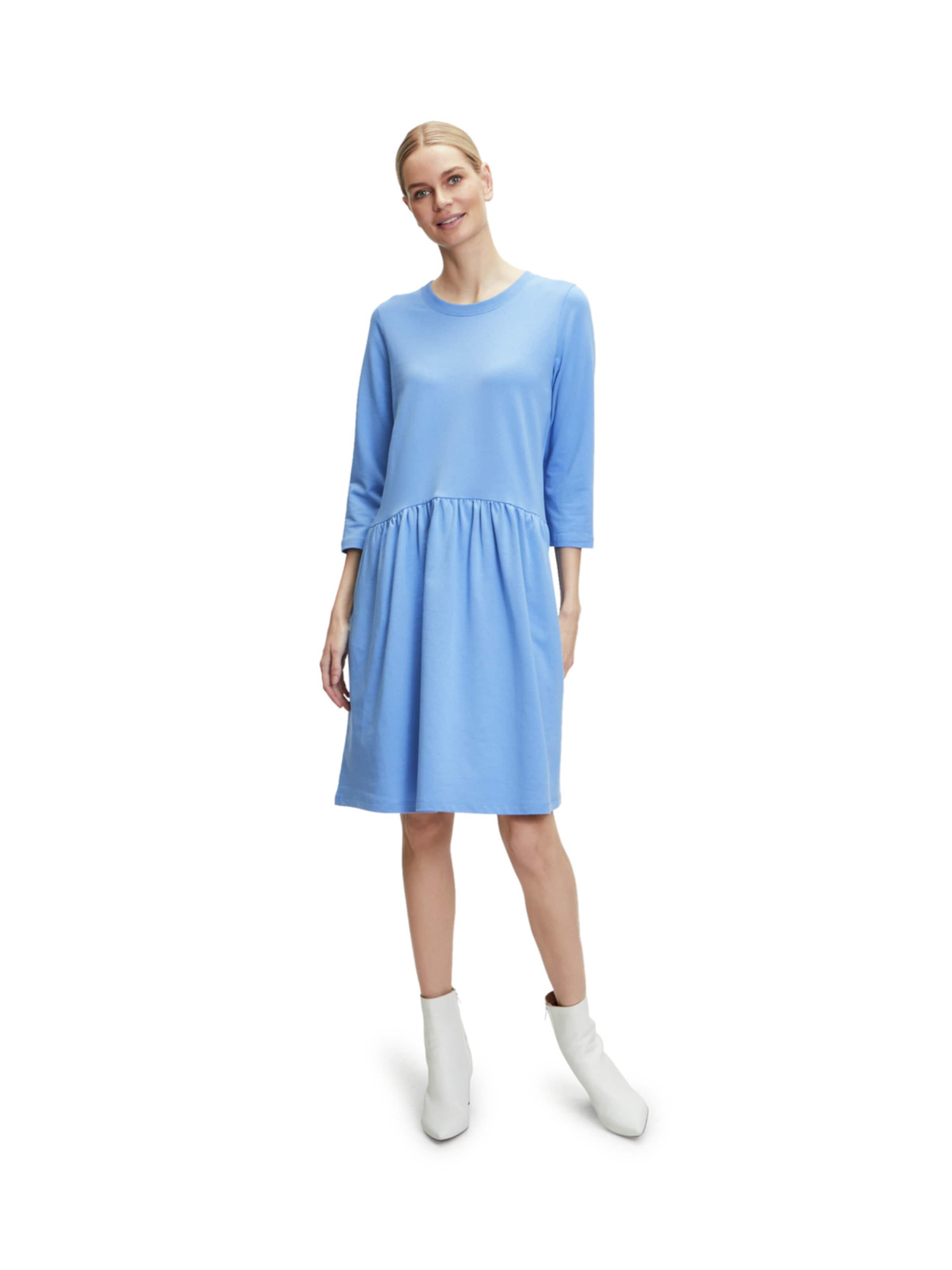 Frauen Große Größen Cartoon Sweatkleid mit Taschen in Blau - QD04867 Frauen Große Größen Cartoon Sweatkleid mit Taschen in Blau - QD04867