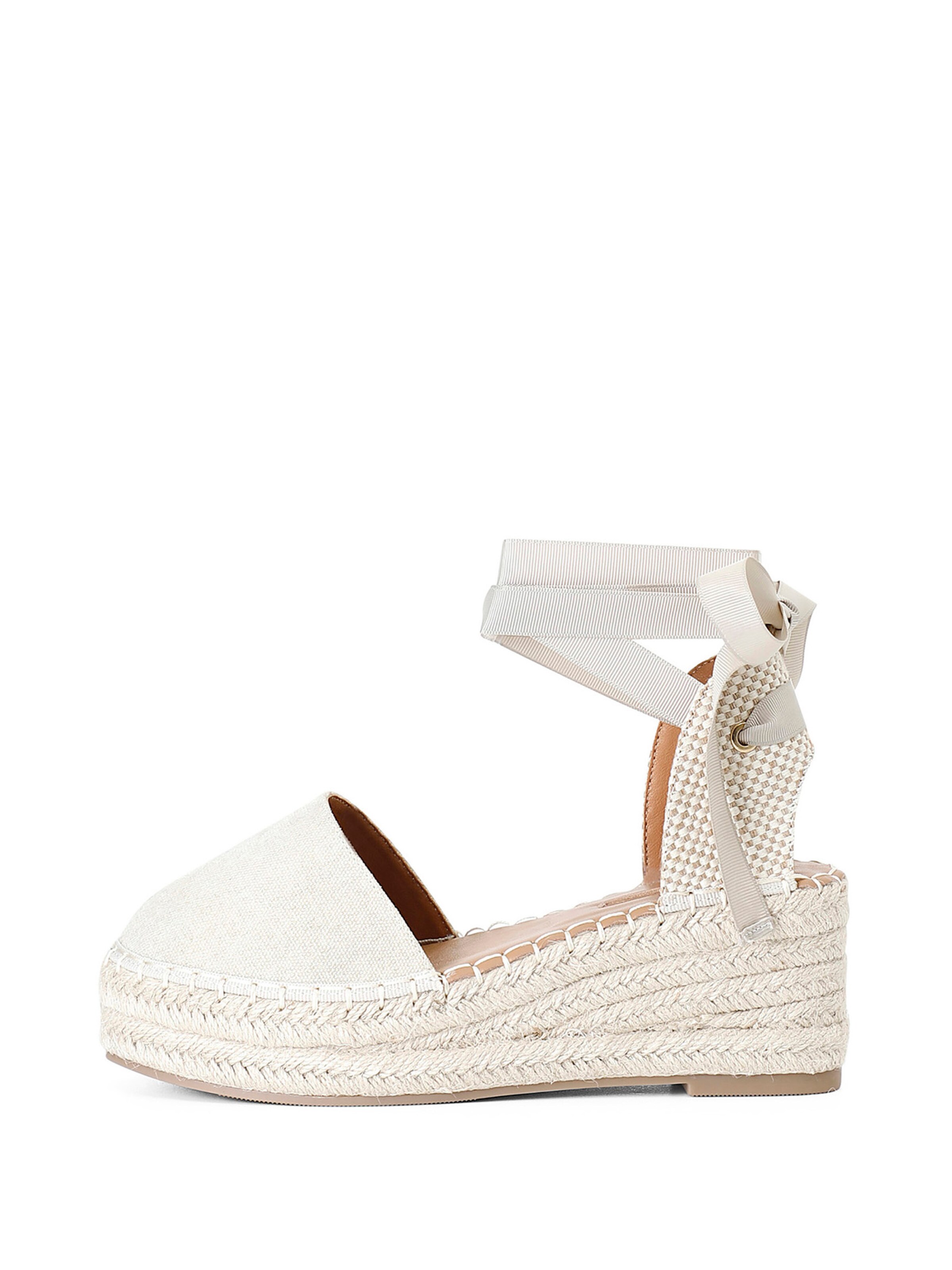 Sandalo di CAFè NOIR in beige: frontale