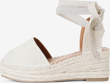 Sandalo di CAFè NOIR in beige: frontale