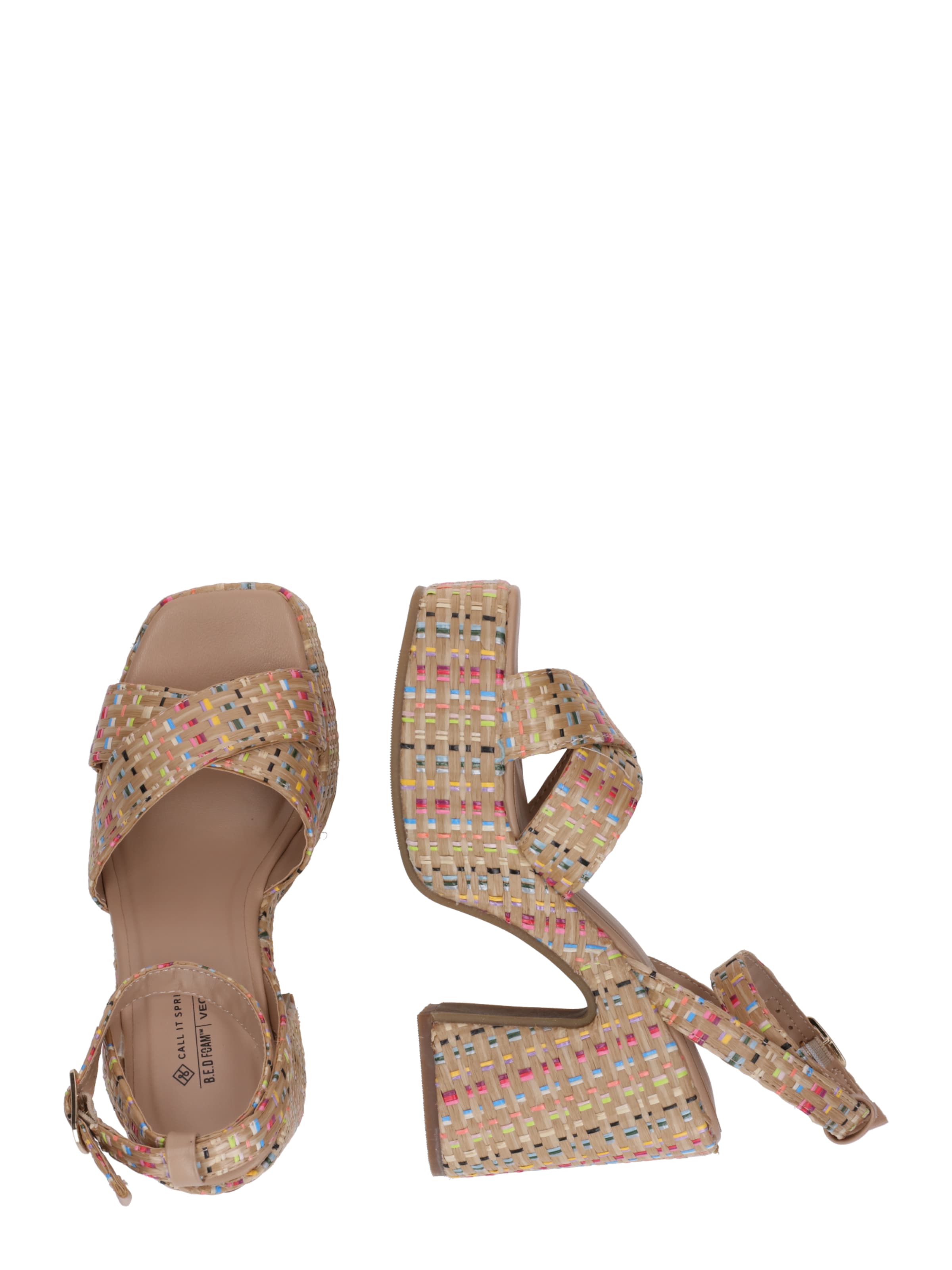 CALL IT SPRING Sandali s paščki 'ALANII' | bež barva