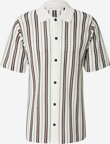 Guido Maria Kretschmer MenRegular Fit Košulja 'Lewis' - bijela boja: prednji dio