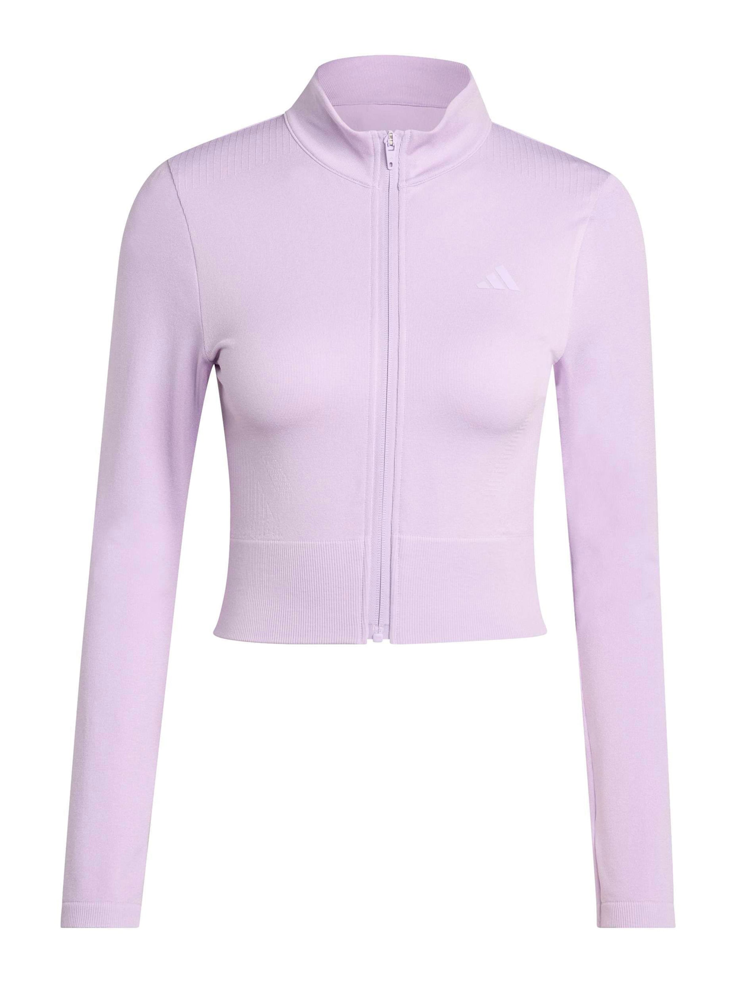 Veste de survêtement &#x27;Essentials&#x27; ADIDAS PERFORMANCE en violet : devant