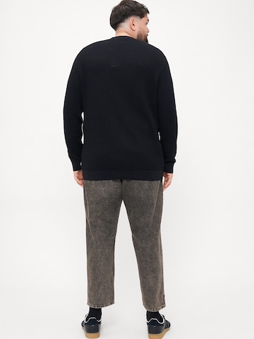 Jack & Jones Plus Πουλόβερ 'JPRBLUBARKLEY' σε μαύρο