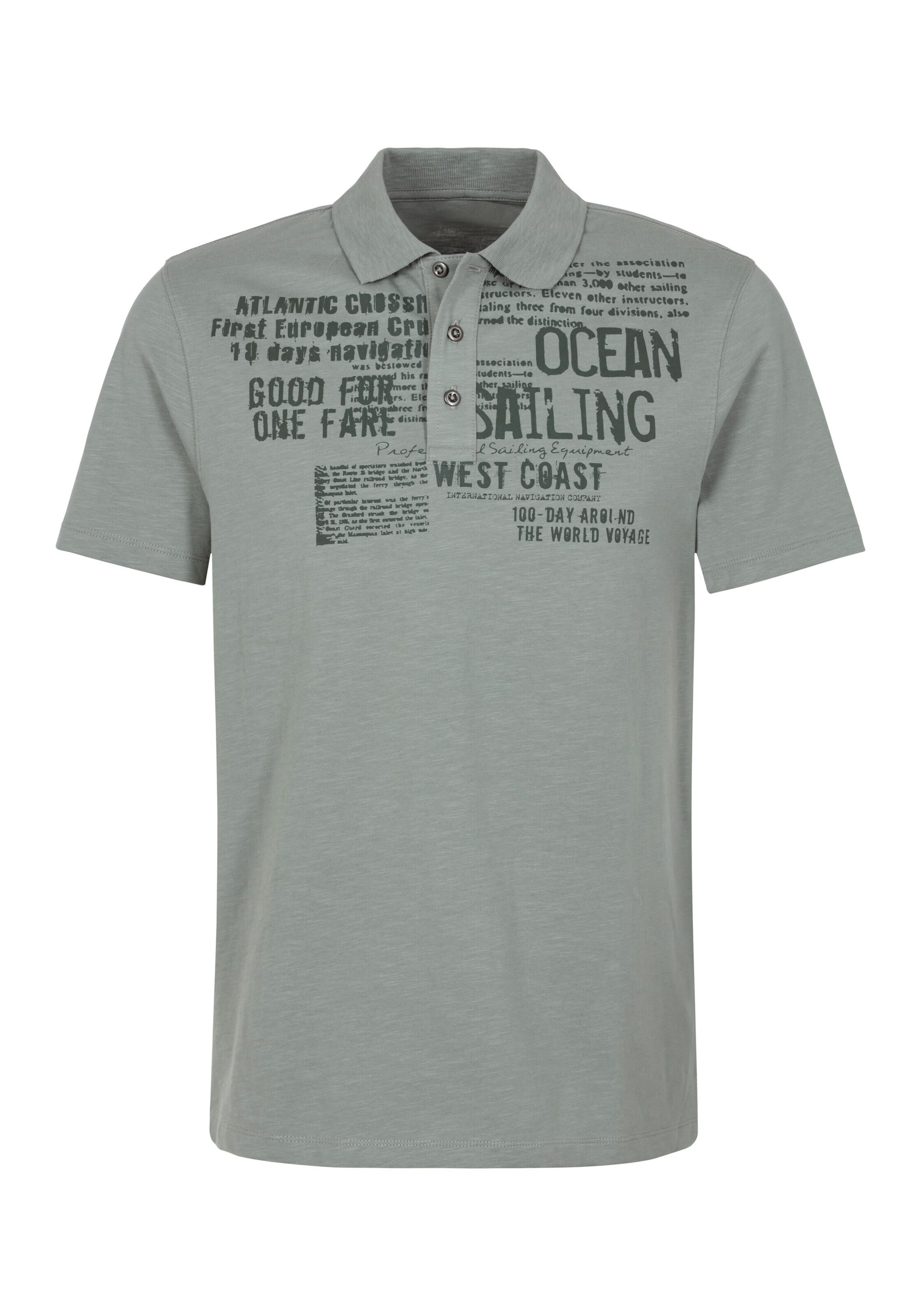 JOHN DEVIN Poloshirt in Grün: Vorderseite