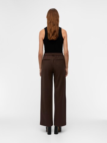 OBJECT Wide leg Broek 'Lisa' in Bruin