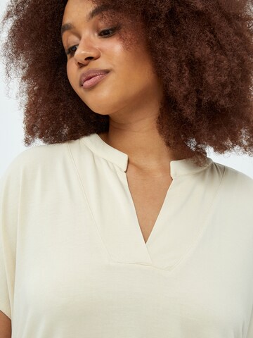 T-shirt 'Rosalinda' Peppercorn en beige