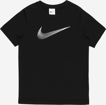 NIKE Funkcionalna majica | črna barva: sprednja stran