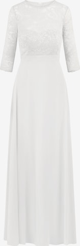 Kraimod Evening Dress in White: front