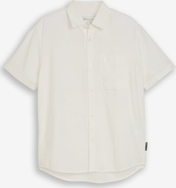 Fit confort Chemise TOM TAILOR DENIM en blanc : devant