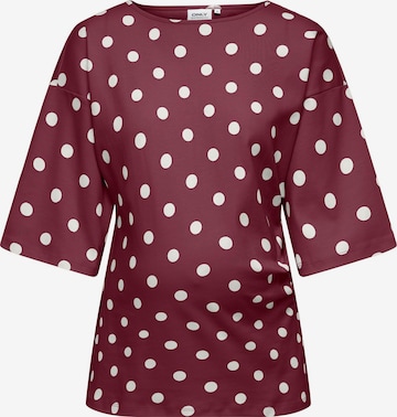 Only Maternity - Camiseta 'OLMLia' en rojo: frente