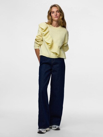 PIECES Sweater 'PCNOR' in Yellow