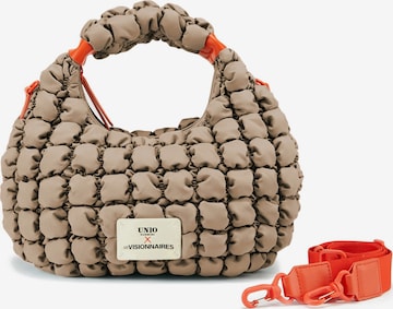 Les Visionnaires Schultertasche 'Unio' in Beige: Vorderseite