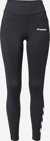 Hummel Skinny Sportbroek 'Chipo' in Zwart: voorkant