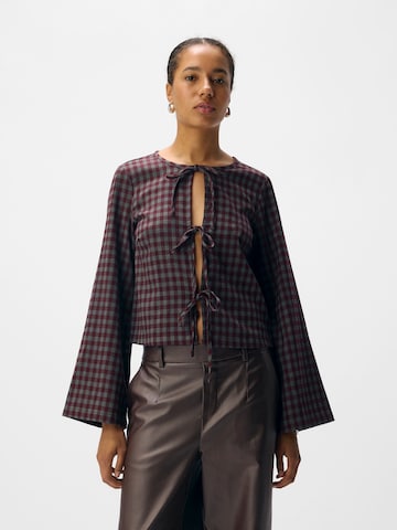 OBJECT Blouse 'BENE FIKA' in Purple: front