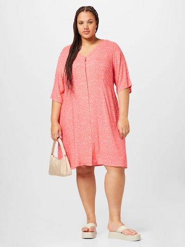 Fransa Curve Shirt dress 'Elise' in Pink