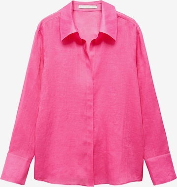 MANGO Bluse 'DOYLE' i pink: forside