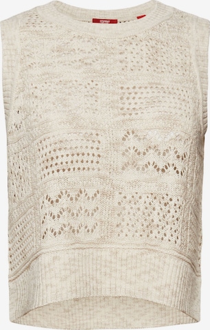 ESPRIT Knitted Top in Beige: front