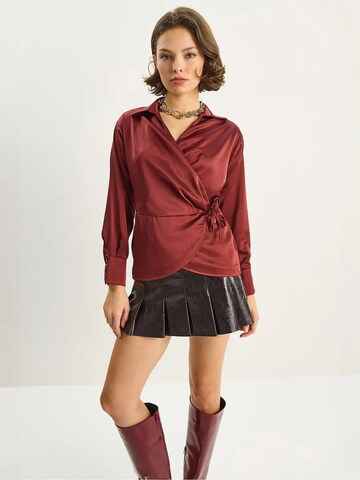 Chemisier Bianco Lucci en rouge