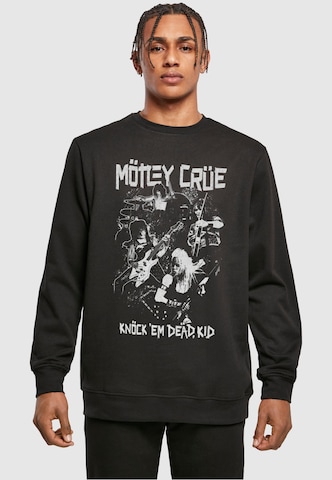 Merchcode Sweatshirt 'Motley Crue - Knock Em Dead' in Zwart: voorkant