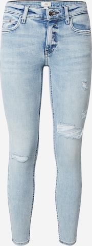 River Island - Skinny Calças de ganga 'AMELIE' em azul: frente