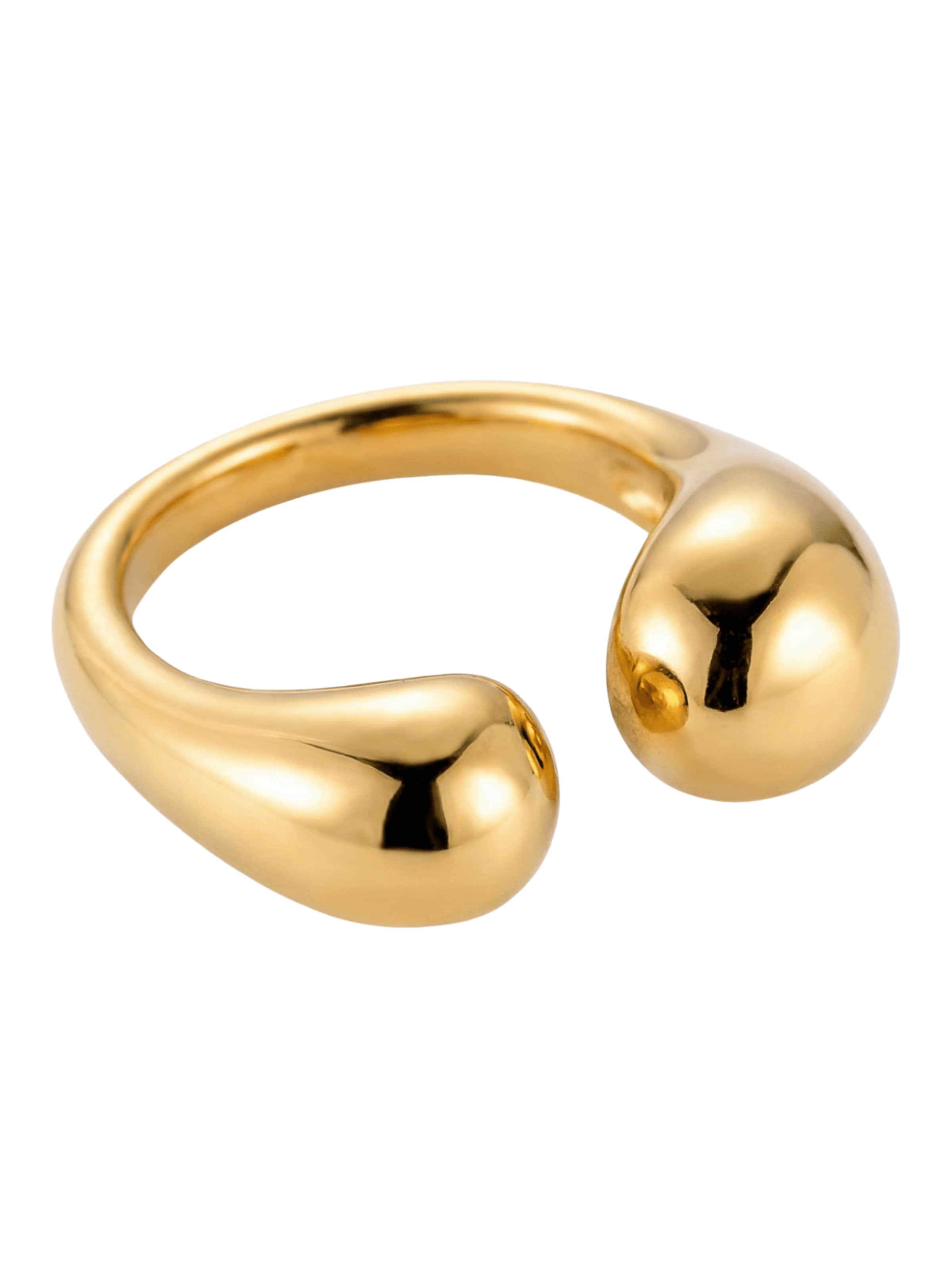 lePelou Ring 'ALUNA'‌‌‌‌‌‌‌ in Gold: Vorderseite