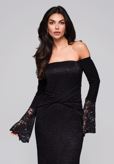 Ombre Robe de soirée en noir, Vue avec produit