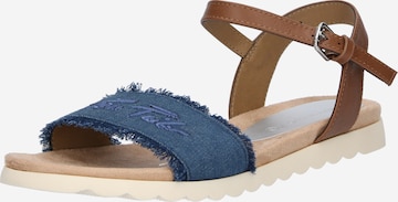 TOM TAILOR Strap Sandals in Blue: front