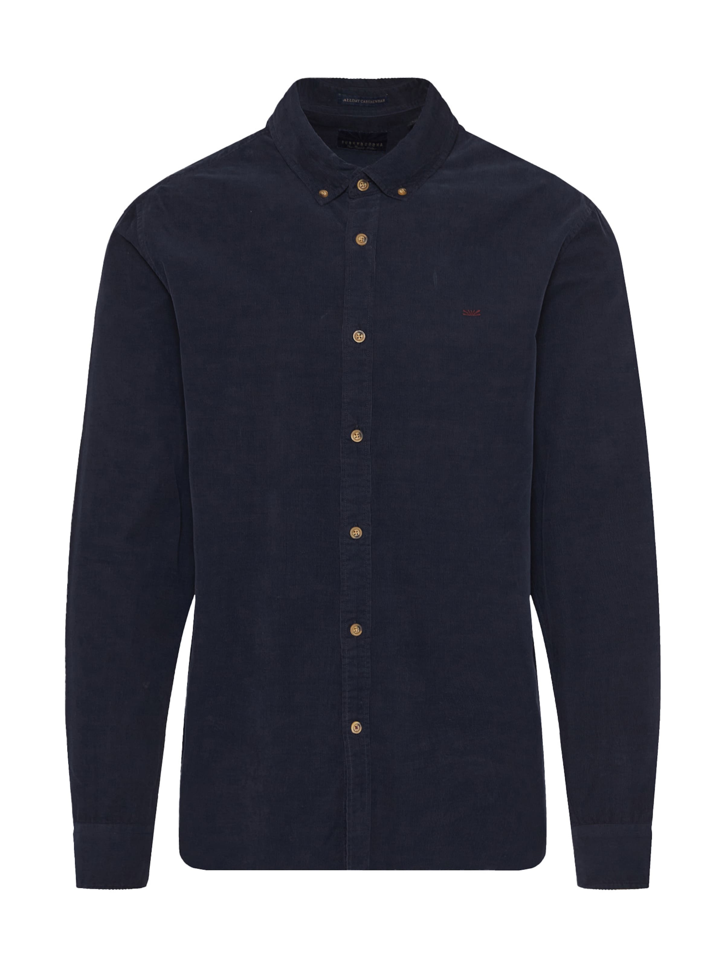 Funky Buddha Regular fit Πουκάμισο σε μπλε: μπροστά