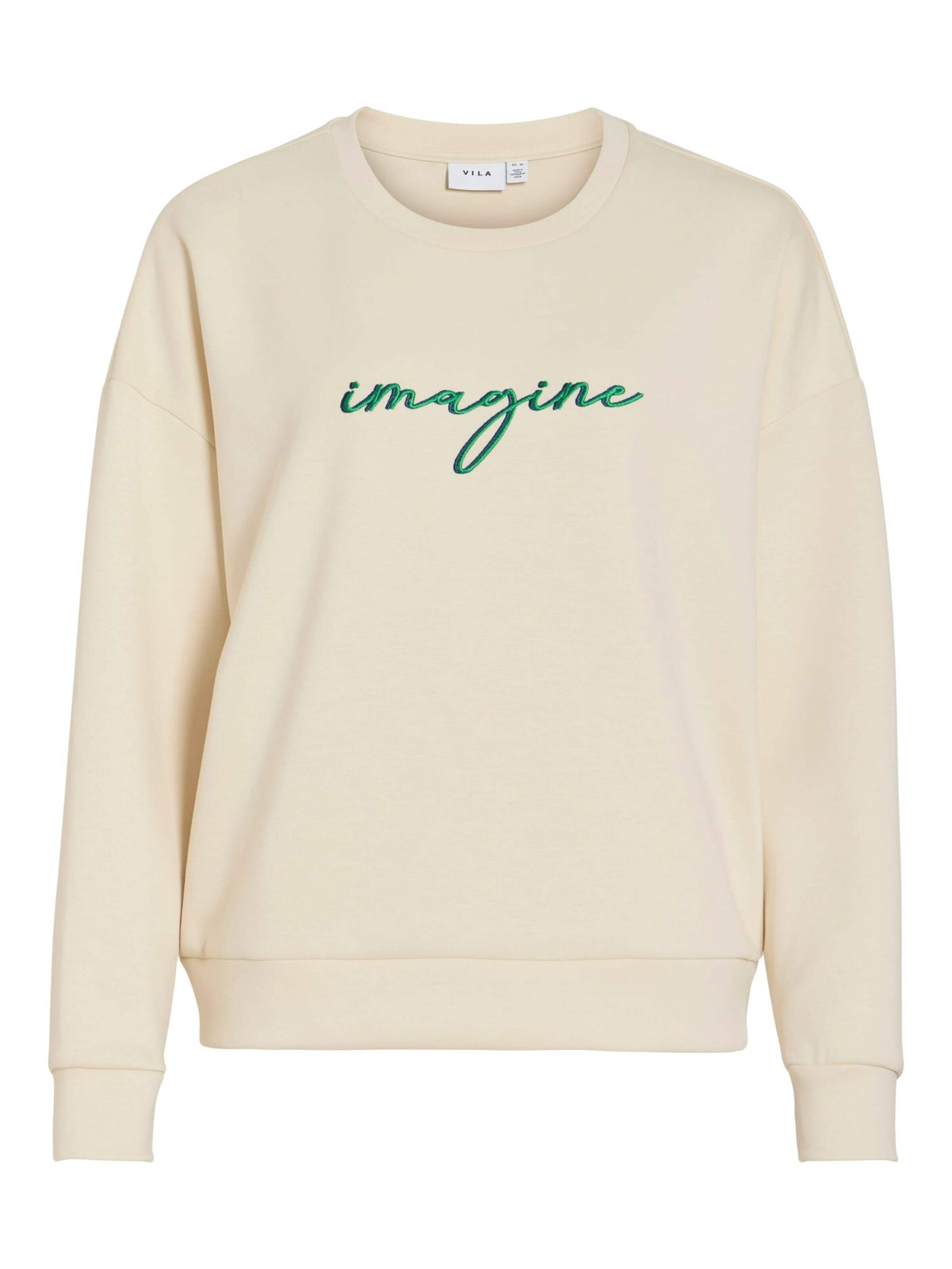 VILA Sweatshirt 'Siffi' in Beige: voorkant