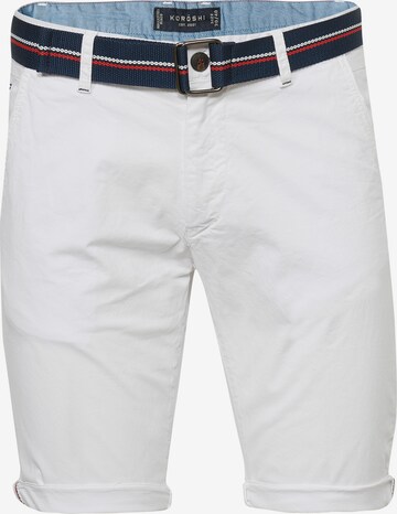 KOROSHI Slimfit Spodnie w kolorze biały: przód
