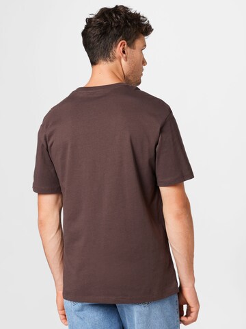 JACK & JONES Regularny krój Koszulka w kolorze brązowy