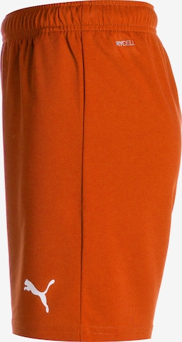 PUMA Regular Workout Pants 'TeamRise' in Orange
